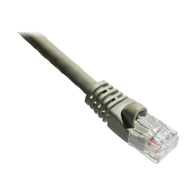 Axiom - Patch cable - RJ-45 (M) to RJ-45 (M) - 100 ft - SFTP - CAT 6a - IEEE 802.3an - molded, snagless, stranded - gray
