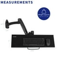 VIVO Articulating, Ergonomic Keyboard Tray & Mouse Platform, Wall Mount