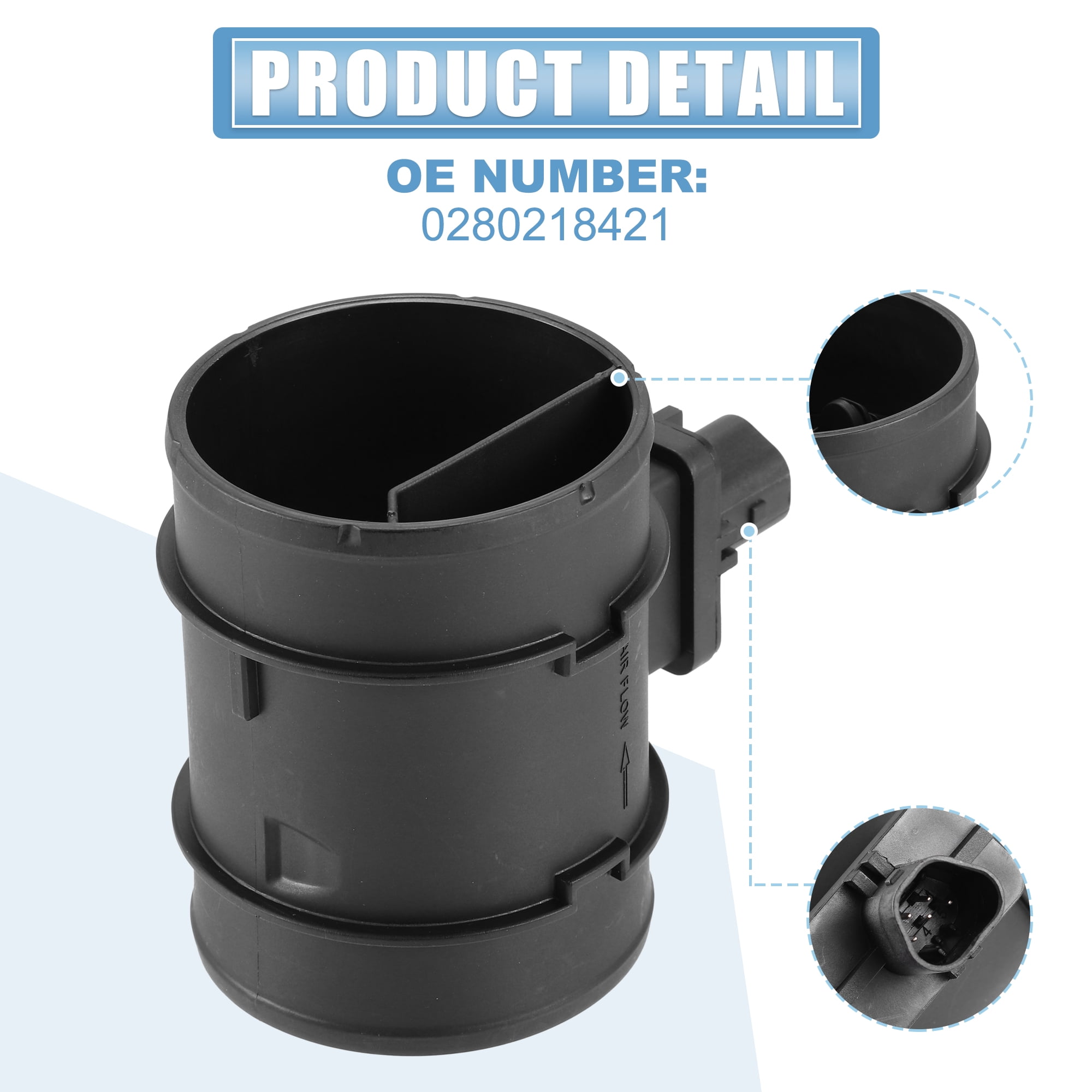 Unique Bargains 0280218421 Car Mass Air Flow Sensor Meter MAF Sensor Airflow Replacement for Chevrolet Aveo 2009-2011