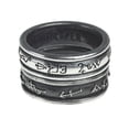 thumbnail image 4 of Alchemy Gothic Traditional Archangels Couple Demon Black And Angel White Ring - Size W - 11, 4 of 7
