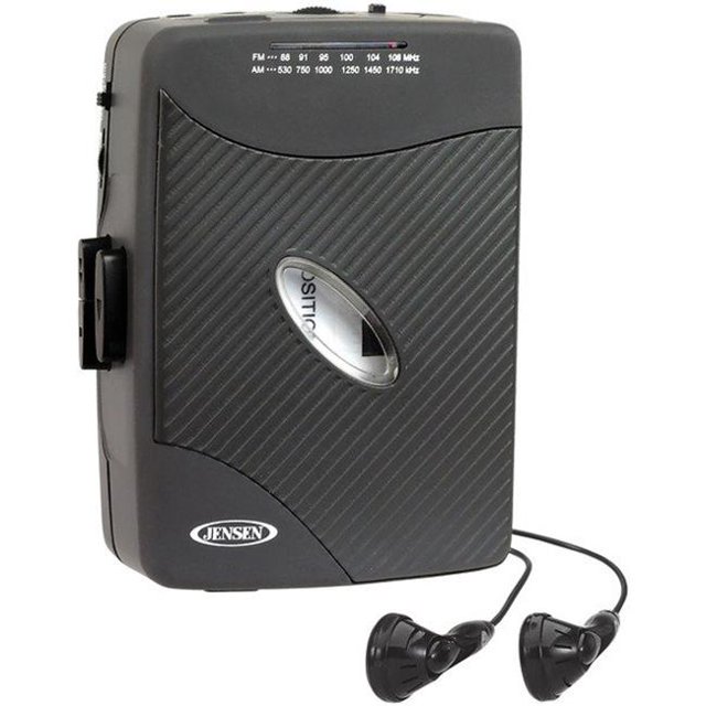 Jensen Lecteur de Cassettes Stéréo avec Radio AM & FM, Noir