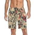 thumbnail image 6 of GZHJMY Men's Sleep Short – Scary Skulls, Pajama Pants with Side Pockets Elastic Waistband Drawstring, Christmas New Year Birthday Gifts, Medium, 6 of 7