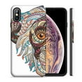 thumbnail image 2 of Mundaze Mosaic Monkey Face Double Layer Case w/Glass Screen Protector For Apple iPhone XS Max, 2 of 5