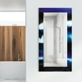 thumbnail image 5 of Empire Art Direct Run Off Rectangular Beveled Mirror on Free Floating Printed Tempered Art Glass - Clear - 54" x 28", 5 of 9