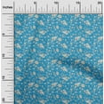 thumbnail image 2 of oneOone Velvet Medium Blue Fabric Baroque Dress Material Fabric Print Fabric By The Yard 58 Inch Wide, 2 of 4