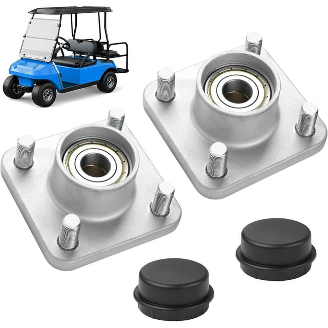 Lot de 2 Chariot de Golf Ensemble de Moyeu de Roue avant Adapté pour Club Car DS & Precedent Chariots de Golf à Gaz & Électriques Remplacement de Roulement de Voiture Club102357701