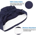 thumbnail image 6 of Adjustable Working Caps with Button & Sweatband, Women Ponytail Pouch Hats, Long Hair Navy Free size, 6 of 6