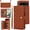 Brown, variant on TECH CIRCLE Folio Faux Leather Case for Google Pixel 6a (6.1") 2022 - Protective Stylish Phone Case, Built-in Stand & Card Slots & Wrist Strap & Button Closure, Lightweight Portable Cover, Pink
