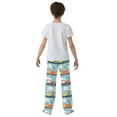 thumbnail image 5 of FORMRS Kids Pajama Pants with Pockets Size 6-8Y Boys Lounge Sleep Bottoms, Cartoon Train Pattern, 5 of 8