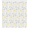 thumbnail image 3 of Ambesonne Grunge Shower Curtain, Roses Flowers, 69"Wx70"L, Yellow Grey White, 3 of 3