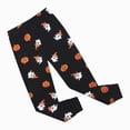 thumbnail image 4 of TOWED22 Toddler Baby Boy Halloween Outfit Pumpkin Face Skull Bat Print Long Sleeve Sweatshirt and Pants Set Cute Fall Clothes,Black,7-8 Y, 4 of 9