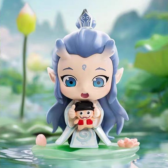 Pop Mart Nezha: The Devil Boy Comes to the World Natural Bond Series Blind Box Trendy Brand Anime Model Hand-made PVC