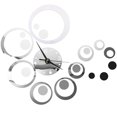 thumbnail image 1 of MasteelfCA DIY Home Decoration Fashion 3D Mirror Sticker Clock Mirror Wall Clock Living Room (Silver), 1 of 8