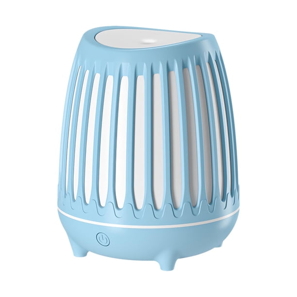 Humidificador de aire, difusor de aceite esencial de 400ml, luz nocturna para dormitorio de oficina en casa , Azul