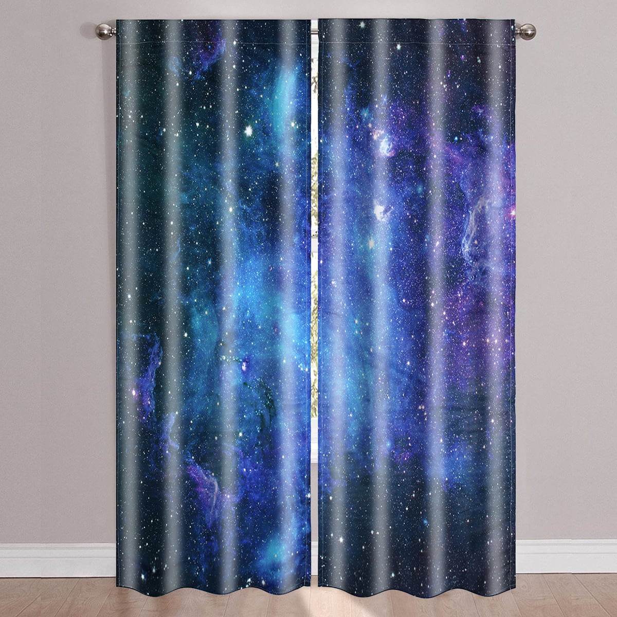 3D Universe Fairy Wolf Univers Blockout Curtain 2 Panels Drapes Fabric Window 