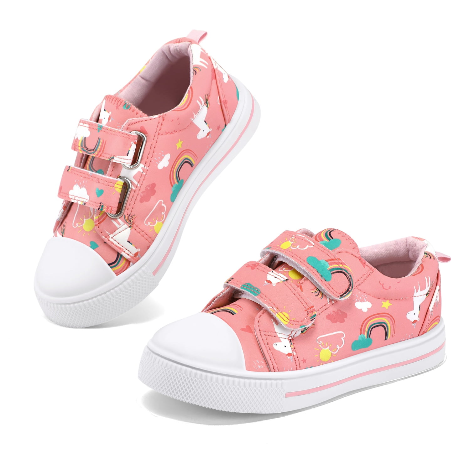 Kushyshoo Sneakers for Toddler Girls Casual Pink Kids Shoes 9M