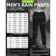 thumbnail image 5 of iCreek Men's Rain Pants Waterproof Rain Over Pants Hiking Pants Zipper Pockets Windproof Lightweight Outdoor for Golf, Fishing, 5 of 7