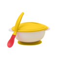 thumbnail image 2 of Clearance Tableware under $5 Non Slip Temperature Sensitive Binaural Sippy Bowl Baby Sippy Bowl With Lid With Soft Head Spoon Training Bowl, 2 of 6