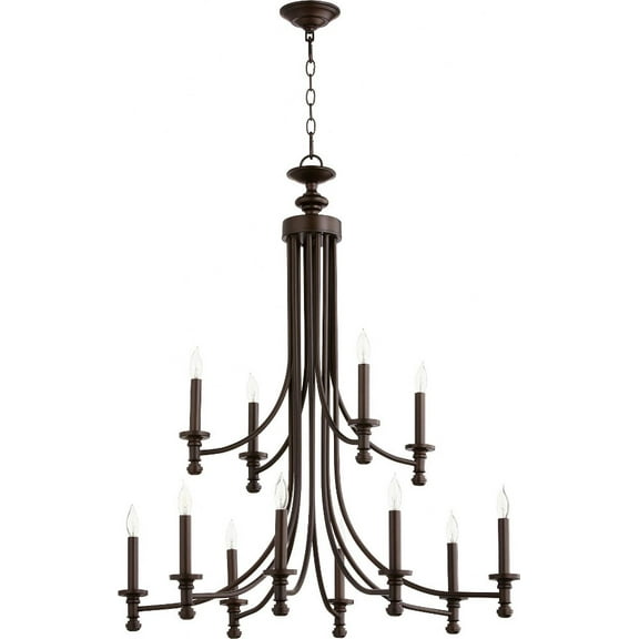 Quorum Lighting - Rossington - Twelve Light Chandelier in Quorum Home Collection
