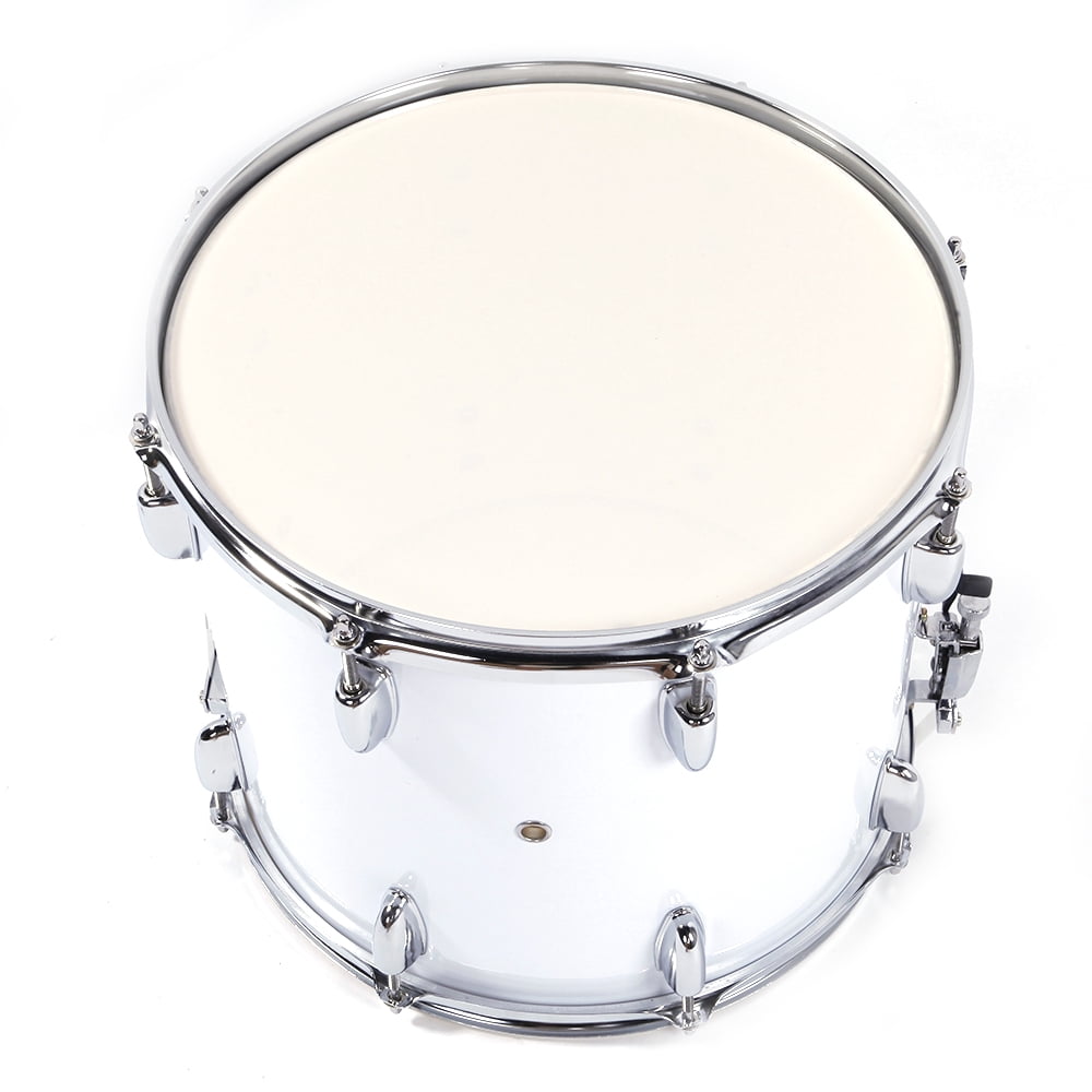 14x10 Snare Sound, Stainless Steel & Wood 8 Tuning Lugs, Electroplated Hoops with Drumsticks, Key & Strap