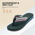 thumbnail image 4 of Women's Woven Flip Flops Comfortable Arch Support Slide Sandals for Women Slip On Summer Beach Sandals with Braided Strap Ladies Lightweight Soft Yoga Mat Cushion Walking Thong Sandals Slippers, 4 of 6