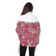 thumbnail image 4 of FORMRS Womens Scarf Winter Soft Long Big Warm Shawls Wrap Tassel Scarves, Sweet Strawberry, 4 of 9