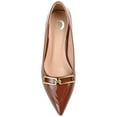 thumbnail image 5 of Journee Womens Rumi Kitten Heel Loafer Pointed Toe Pumps, Widths Available, 5 of 10
