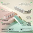 thumbnail image 4 of A40 Thermal Inkless Portable Printer, Wireless BT Mobile Travel Printer, Compatible With Android And IOS, Support 2''/3''/4'' Paper Width, 4 of 5