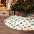 thumbnail image 5 of Disketp Undersea Animals Christmas Tree Skirt, Christmas Tree Decorations, Christmas Decor, Tree Mat Decoration(30-48IN)-36", 5 of 6