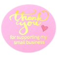 thumbnail image 4 of Thank You For Supporting My Small Business Stickers Labels - 100 - Round - Self-adhesive - Hot Pink, 4 of 5