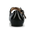 thumbnail image 4 of Journee Womens Ivanna Almond Toe Mary Jane Buckle Detail Comfort Flats, 4 of 10