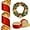 Red and Gold, variant on Monebena 2 Rolls/20 Yards Christmas Velvet Ribbon Red and Gold Reversible Wired Ribbon for Gift Wrapping Christmas Decorations Bow Wreath Making DIY Crafts, 2.5 inch M01