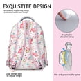 thumbnail image 5 of Stylish Flamingo Backpack for School & Travel - Waterproof Laptop Bookbag with Multiple Pockets, Cute Durable Backpack for College Students, Women & Men, Trendy Campus Accessory, 5 of 6
