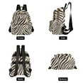 thumbnail image 4 of FORMRS Mini Backpack Purse for Women Quilted Travel Daypack Casual Shoulder Bag, Black Lines, 4 of 7