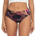 thumbnail image 1 of Fotbe Romantic Heart Guitar Calzones Estampados para Mujer – Ropa Interior de Algodón, Cómoda, Suave y Elástica-Small, 1 of 6