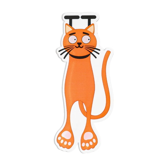 OIUR Cute Cat Bookmarks Acrylic Creative Page Marker Reading Companion Cat Bookmark Gift for Bookworms Students Teachers