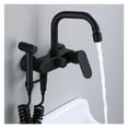 thumbnail image 3 of Tuqiu Kitchen Faucet With Spray Gun Swivel Kitchen Sink Mixer Tap Hot &amp; Cold Wall Mounted With Spray Gun Rotating Sink Mixer ,Effortless Installation, 3 of 6