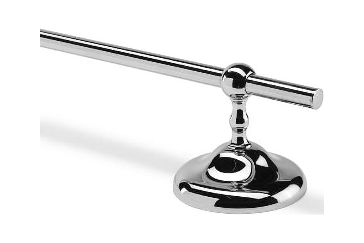Croydex Grosvenor Flexi-Fix Screw or Glue 26.45" Towel Bar, Chrome