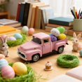 thumbnail image 2 of Easter Truck Decorations with 6 Colorful Eggs - 5″ Mini Vintage Farmhouse Metal Truck Decor Happy Spring Home Kitchen Table Farm Tiered Tray Decoration Easter Keepsake Gift, 2 of 16