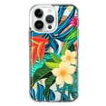 thumbnail image 1 of MUNDAZE Apple iPhone 14 Pro Max Shockproof Clear Hybrid Protective Phone Case Blue Monstera Pothos Tropical Floral Flowers Cover, 1 of 5
