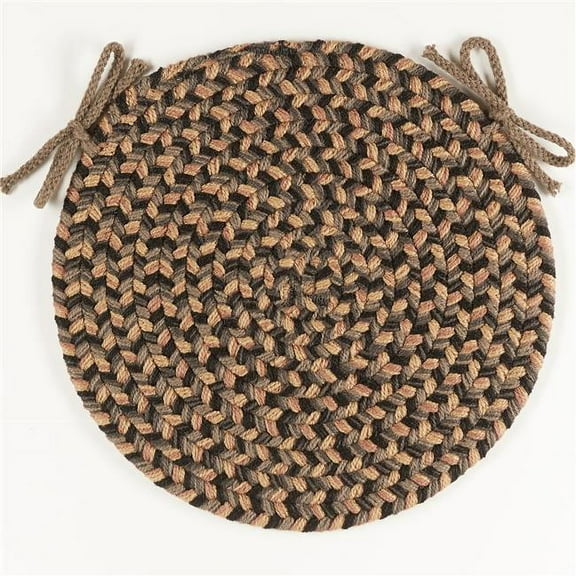 Rhody Rug CD86A015X015 15 in. Camden Shadow Tweed Chair Pad