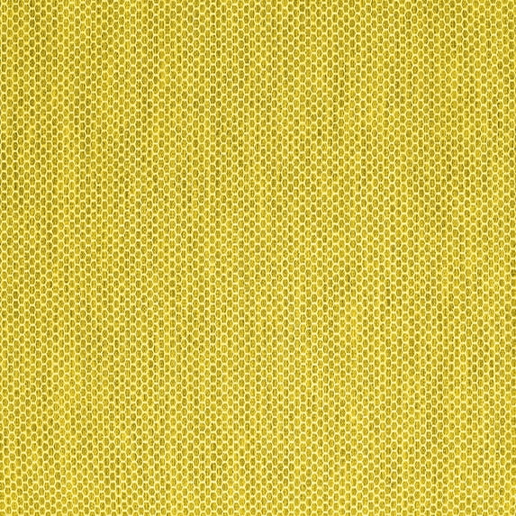 Ahgly Company Indoor Square Abstract Yellow Contemporary Area Rugs, 5' Square