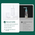 thumbnail image 4 of 6 Pack 2.7oz/80ml Airless Pump Bottles Vacuum Cosmetic Travel Container Refillable Cosmetic Bottles for Lotion Shampoo Essential Oil Other Beauty Product White, 4 of 9