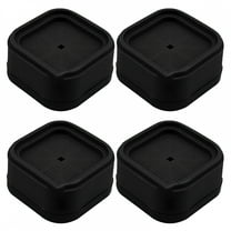 LAMIRO Bed Risers 2 Inch Heavy Duty,Square Furniture Frame Lift for Couch,Chair,Desk,Sofa and Bunk Bedpost,Set of 4 Black
