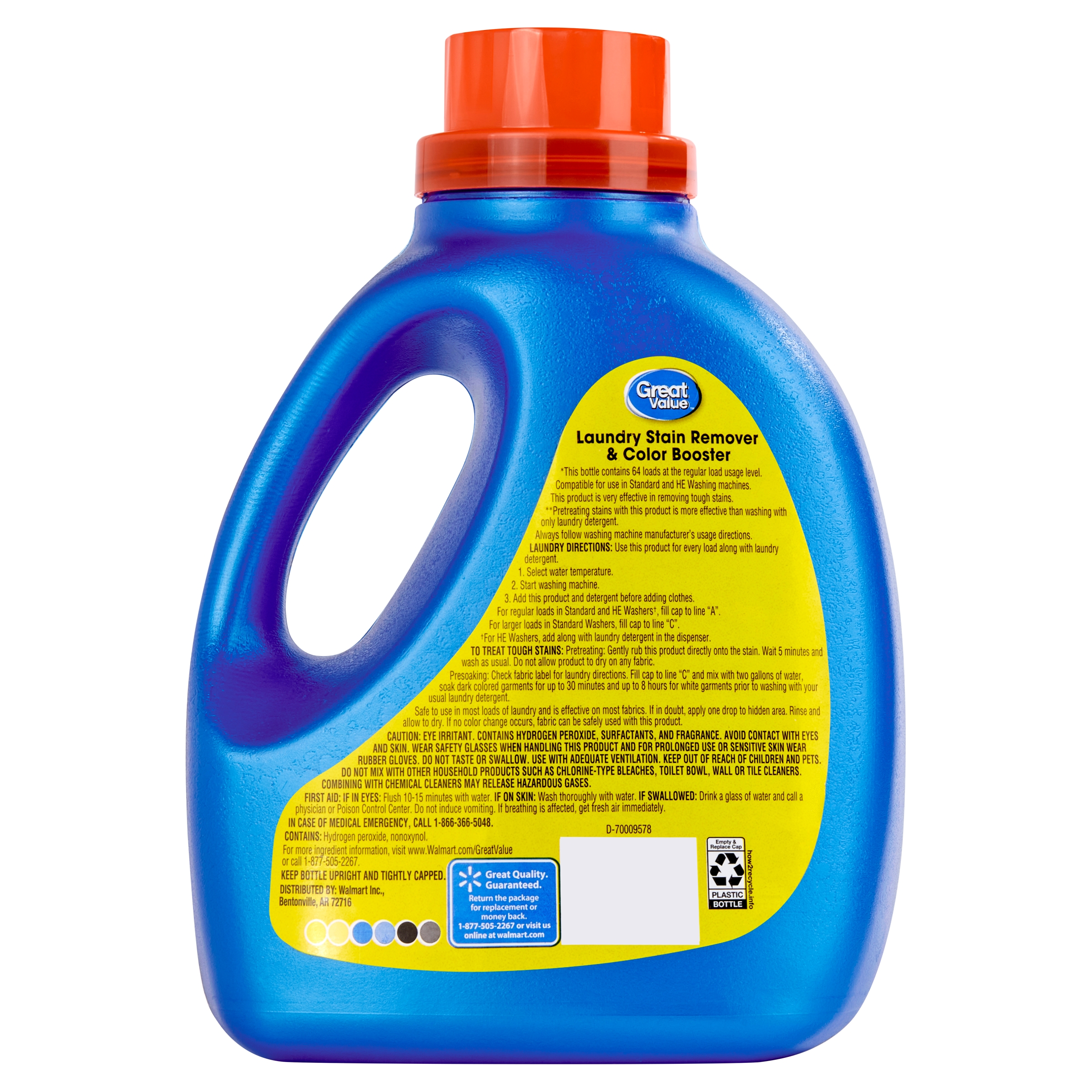 Great Value Laundry Stain Remover & Color Booster, 88 oz photo 6