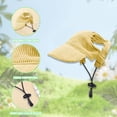 thumbnail image 3 of Dog Baseball Cap, Dog Cat Summer Beach Visor Hat with Ear Holes, Adjustable Puppy Sunbonnet Headdress, 3 of 5