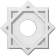 thumbnail image 1 of Ekena Millwork CMP10AL-03000 10 in. OD x 3 in. ID Square Axel Architectural Grade PVC Contemporary Ceiling Medallion, 1 of 1