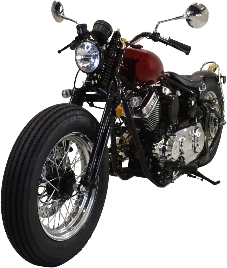 Massimo Voger Motorcycle, V-Twin Engine 249cc with Handsewn Leather Seats, 5-Speed 6.8L - Red