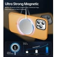 thumbnail image 5 of Magnetic for iPhone 13 Pro Max Case [Compatible with MagSafe] [10FT Military Grade Drop Tested] Slim Translucent Matte Case for iPhone 13 Pro Max Phone Case, Orange (6.7"), 5 of 12