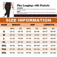 thumbnail image 4 of Qubber Plus Size Leggings for Women-Stretchy X-Large-4X Tummy Control High Waist Spandex Workout Black Yoga Pants, 4 of 6